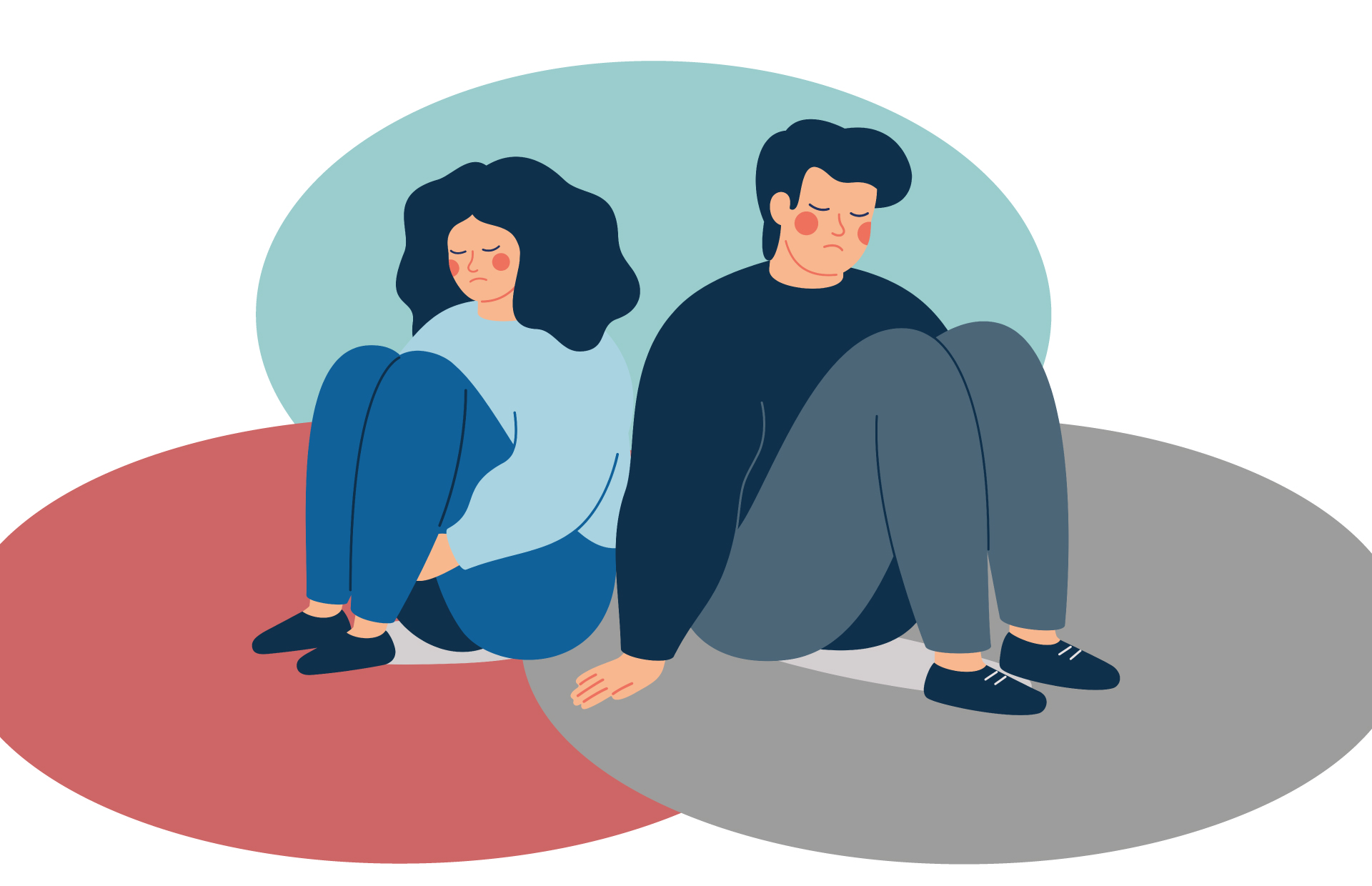 Trauriges Paar - Paartherapie & Eheberatung